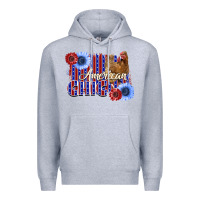 Heather Grey American Chicken Premium Hoodie - Bettercallsaul