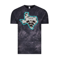 Cloud Black Texas Map Cowhide Turquoise Gemstone Vintage Tee - Bettercallsaul