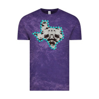 Cloud Purple Texas Map Cowhide Turquoise Gemstone Vintage Tee - Bettercallsaul
