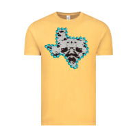 Vintage Mustard Texas Map Cowhide Turquoise Gemstone Vintage Tee - Bettercallsaul