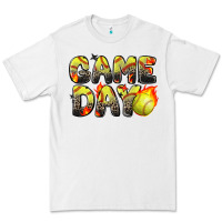 White game day softball leopard Premium Tee - Zillion Design Studio