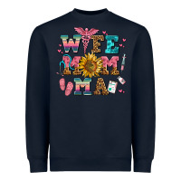 Navy wife mom ma Heavyweight Sweatshirt - AdoDesignShop