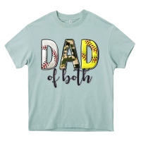 Arona dad of both with softball and baseball Heavy Core Tee - texasbilliewilder