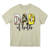 Mossy dad of both with softball and baseball Heavy Core Tee - texasbilliewilder