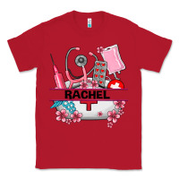 Red costom name nurse hat and elements Classic Tee - AdoDesignShop