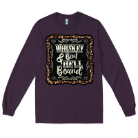Plum whiskey bent hell bound black Long Sleeve Tee - AdoDesignShop