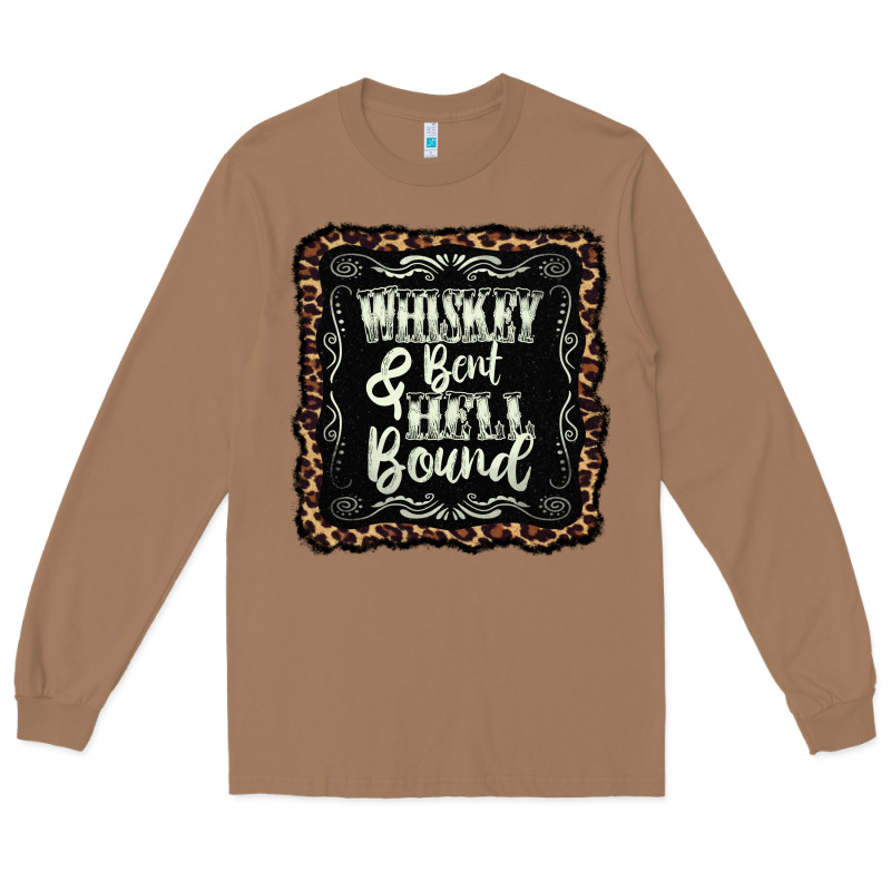 Whiskey Bent Hell Bound Black Long Sleeve Tee by AdoDesignShop | Teevron