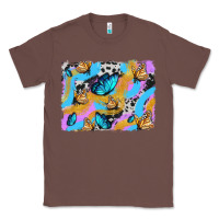 Chestnut easter butterfly with glitter and cowhide  background Classic Tee - Artiststas