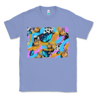 Colony Blue easter butterfly with glitter and cowhide  background Classic Tee - Artiststas