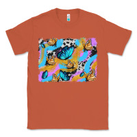 Copper easter butterfly with glitter and cowhide  background Classic Tee - Artiststas