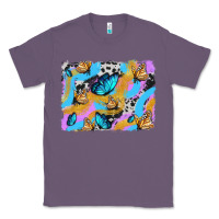 Lavender easter butterfly with glitter and cowhide  background Classic Tee - Artiststas