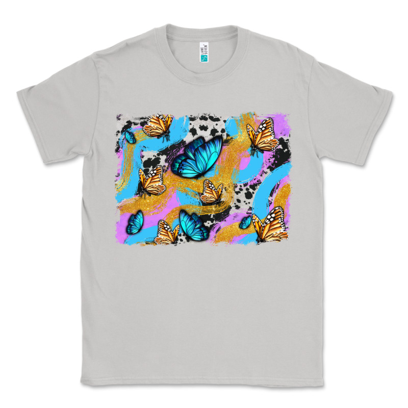 Easter Butterfly With Glitter And Cowhide  Background Classic Tee by Artiststas | Teevron