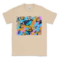 Mushroom easter butterfly with glitter and cowhide  background Classic Tee - Artiststas