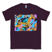 Plum easter butterfly with glitter and cowhide  background Classic Tee - Artiststas