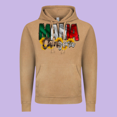 Mama Chingona Vintage Hoodie Designed By Racoondesign