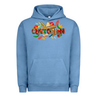 Pigment Pebble Blue cinco de mayo custodian Urban Hoodie - CowGirlArtShop