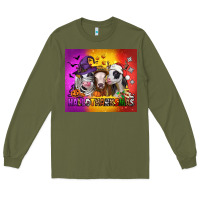 Army Green hallothanksmas heifers Long Sleeve Tee - Jasminsmagicworld