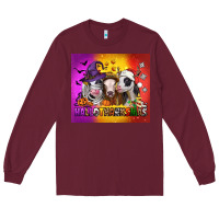 Burgundy hallothanksmas heifers Long Sleeve Tee - Jasminsmagicworld