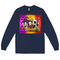 Navy hallothanksmas heifers Long Sleeve Tee - Jasminsmagicworld