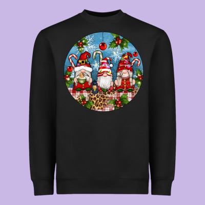 Christmas Gnomes Ornament Heavyweight Sweatshirt Designed By Artiststas