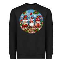 Black christmas gnomes ornament Heavyweight Sweatshirt - Artiststas
