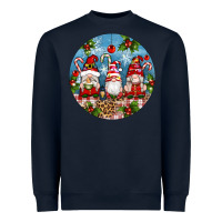 Navy christmas gnomes ornament Heavyweight Sweatshirt - Artiststas