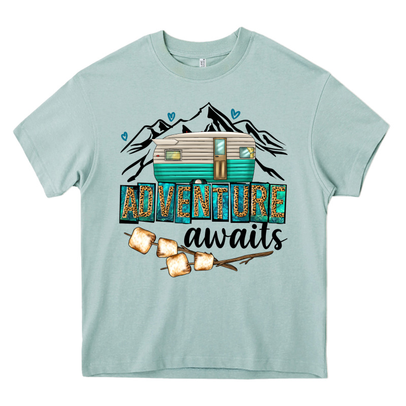 Adventure Awaits Heavy Core Tee by texasbilliewilder | Teevron