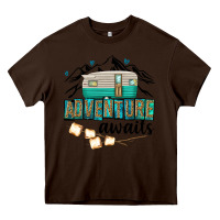 Chocolate Brown adventure awaits Heavy Core Tee - texasbilliewilder