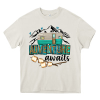 Cream adventure awaits Heavy Core Tee - texasbilliewilder