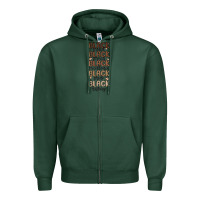 Sports Green black history melanin malia Zipper Hoodie - MaliasSmallBusiness
