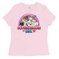 Bubblegum Pink squishmallow girl Ladies Tee - JahusDesignShop