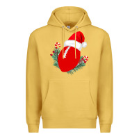 Antique Gold Christmas Football Premium Hoodie - Bettercallsaul