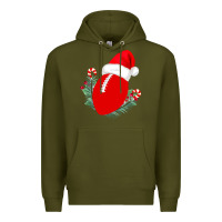 Army Green Christmas Football Premium Hoodie - Bettercallsaul
