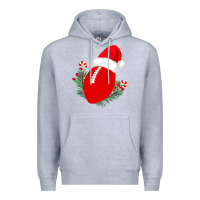 Heather Grey Christmas Football Premium Hoodie - Bettercallsaul