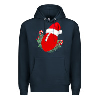 Navy Christmas Football Premium Hoodie - Bettercallsaul