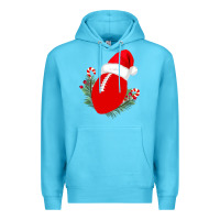 Ocean Blue Christmas Football Premium Hoodie - Bettercallsaul