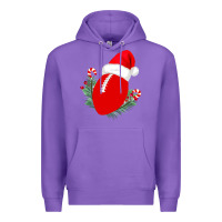 Purple Christmas Football Premium Hoodie - Bettercallsaul
