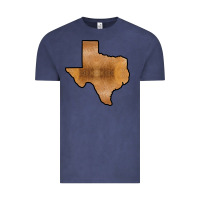 Vintage Denim Texas Map Western Horsehide Pattern Vintage Tee - Bettercallsaul