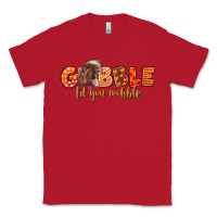 Red Fall Gobble Gobble Til You Wobble Classic Tee - LillyAllenDesigns