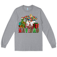 Heather Grey feliz navidad Spanish Christmas Long Sleeve Tee - Jasminsmagicworld