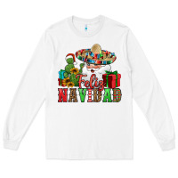 White feliz navidad Spanish Christmas Long Sleeve Tee - Jasminsmagicworld