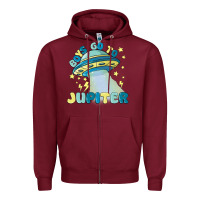 Burgundy boys go to jupiter Zipper Hoodie - MaliasSmallBusiness