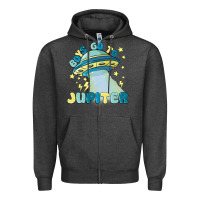 Charcoal Heather boys go to jupiter Zipper Hoodie - MaliasSmallBusiness