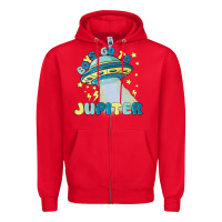 Red boys go to jupiter Zipper Hoodie - MaliasSmallBusiness