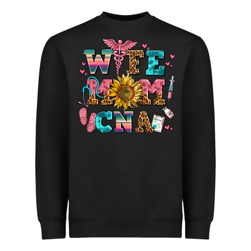 Wife Mom Cna Heavyweight Sweatshirt by AdoDesignShop | Teevron