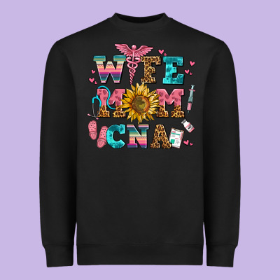 Wife Mom Cna Heavyweight Sweatshirt Designed By Adodesignshop