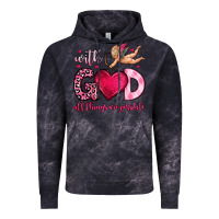 Cloud Black with god all things are possible Vintage Hoodie - OliviaCreatesArt