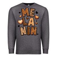 Charcoal Heather melanin Premium Sweatshirt - LillyAllenDesigns