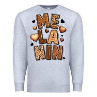 Heather Grey melanin Premium Sweatshirt - LillyAllenDesigns