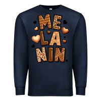 Navy melanin Premium Sweatshirt - LillyAllenDesigns